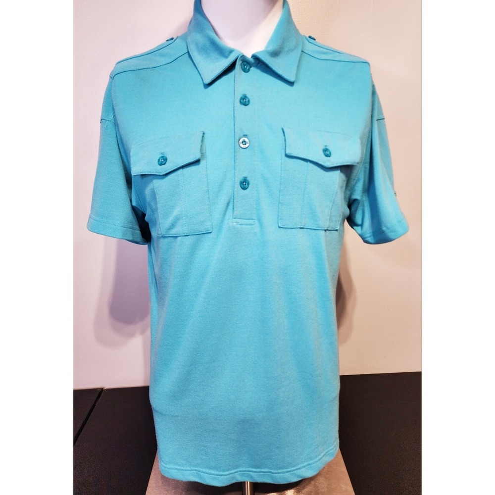Under Armour Men Size Medium HeatGear Polo Shirt Short Sleeve Flap Chest Pockets